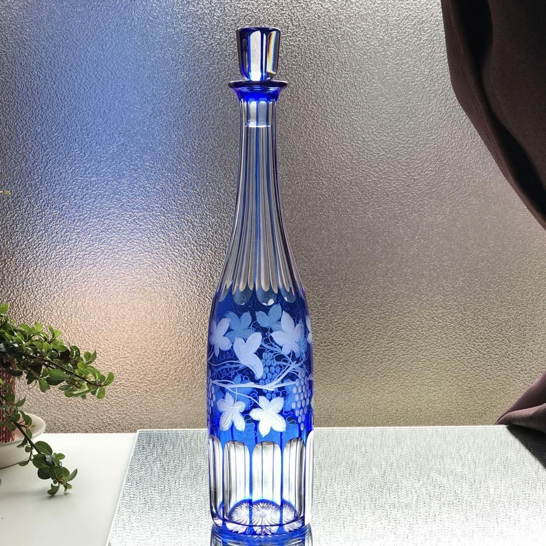 オールド・バカラ 1880年 珍品 サーペンティン 琥珀色ガラス蓋物 小物
