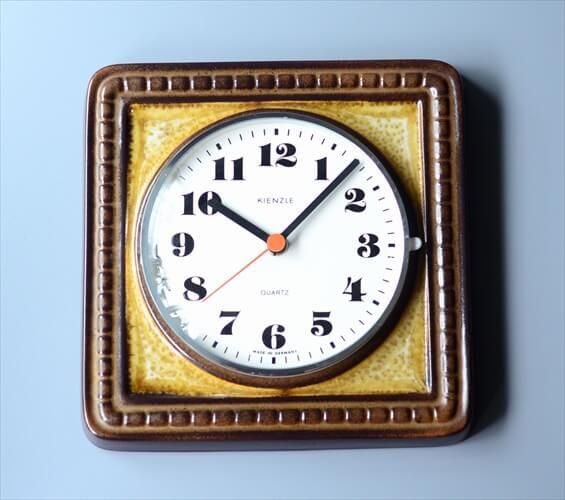KIENZLE ドイツ製 陶器 壁掛け時計 ヴィンテージ