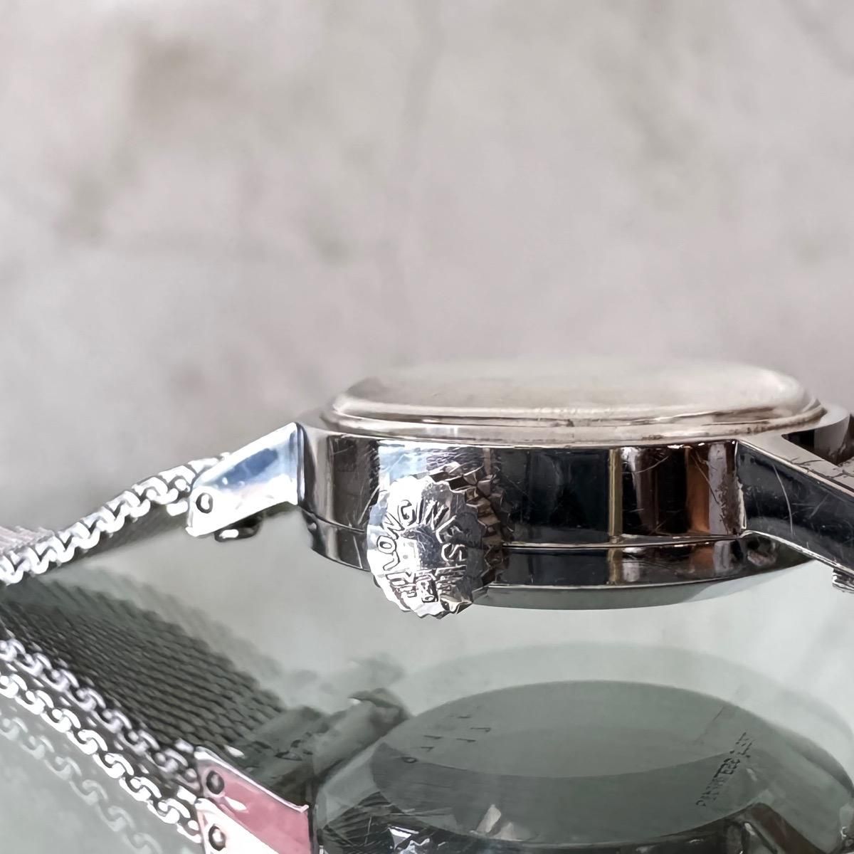 LONGINES（ロンジン）SSラウンドケース 純正メッシュベルト ケース