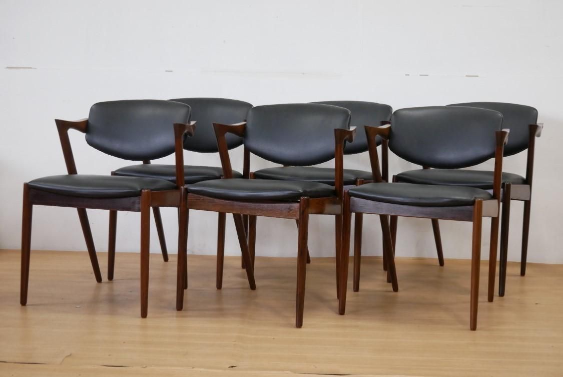 チェア/カイ・クリスチャンセン/No.42/ローズウッド材【2409-0062