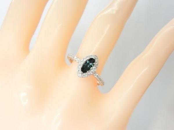 ブラジル産アレキサンドライト ダイヤモンドリング AX 0.57ct 0.33ct
