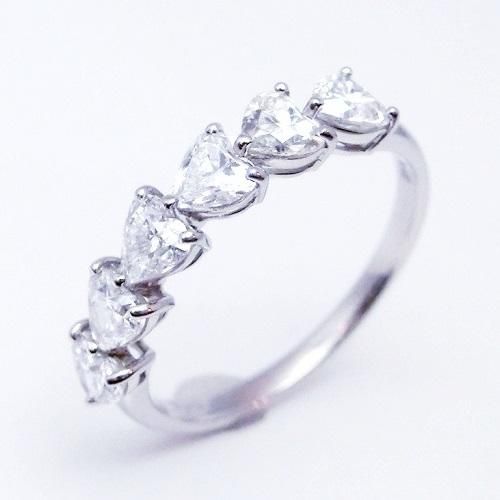 Pt900 ハートシェイプダイヤモンドリング D 1.10ct