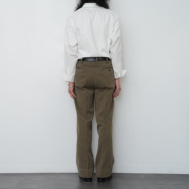 MAATEE&SONS】CHINO TROUSER ドゥルン KHAKI - THIRTY' THIRTY' STORE