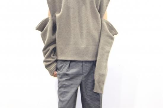 YOKE | DETACHABLE FOLD UP SHARE KNIT(GRAYGE)通販サイト - 京都