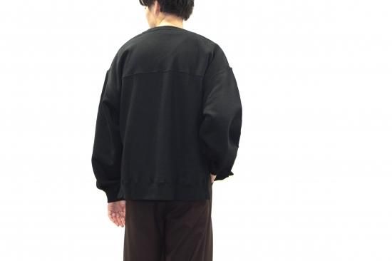 YOKE | OVERSIZED PIPING SWEAT(BLACK) | パイピングスウェット