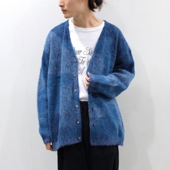 YOKE | GRADATION JACQUARD CARDIGAN(OCEAN BLUE) | グラデーション