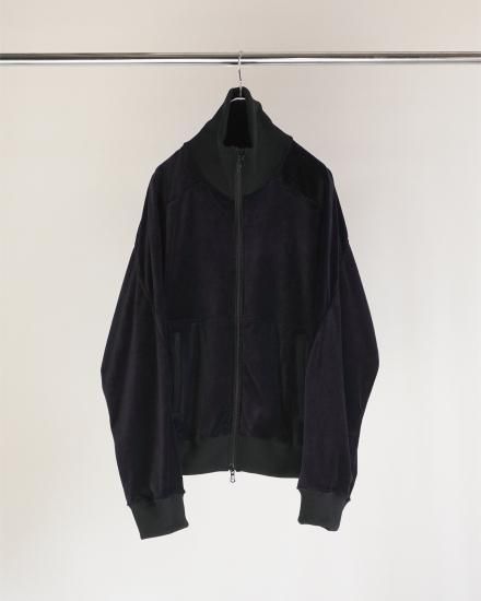 ANCELLM | アンセルム VELOUR SWITCHING JACKET(NAVY) / ベロア
