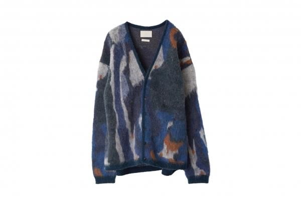 YOKE | ROTHKO JACQUARD CARDIGAN(GREEN) | ロスコジャガード