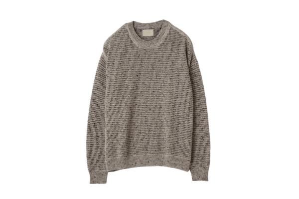 YOKE | MESH KNITTED CREWNECK SWEATER(WHITE) | メッシュニットクルー