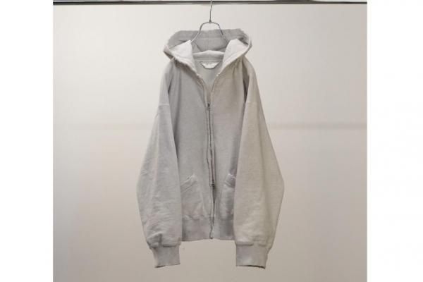 ANCELLM | アンセルム ZIP UP HOODIE(HEATHER WHITE) / ジップアップ