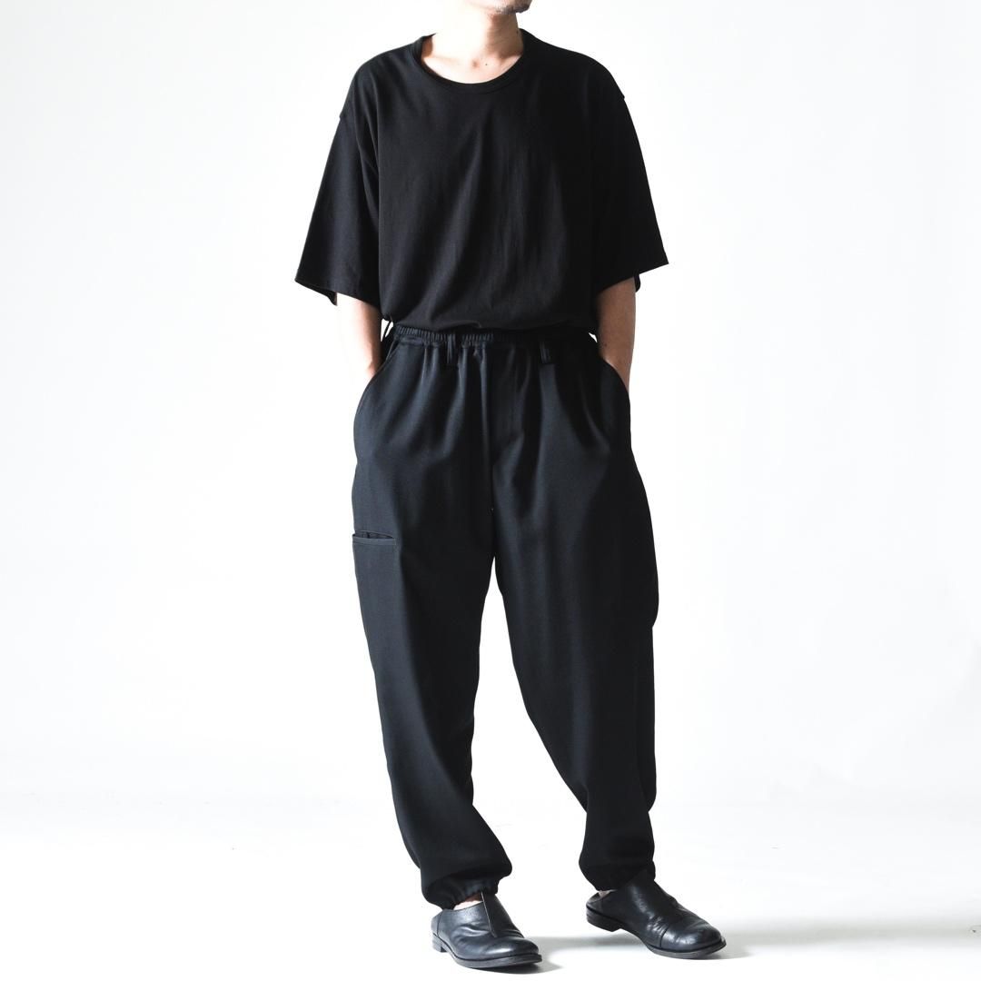 Yohji Yamamoto POUR HOMME ウールギャバジン裾ゴムパンツ - Ka na ta