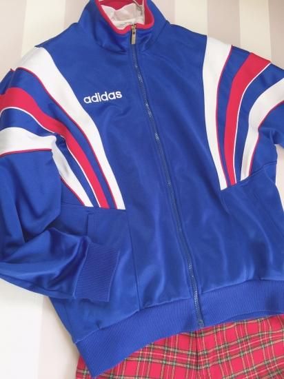 adidas ヴィンテージトラックジャケット トリコロールカラー サイズO