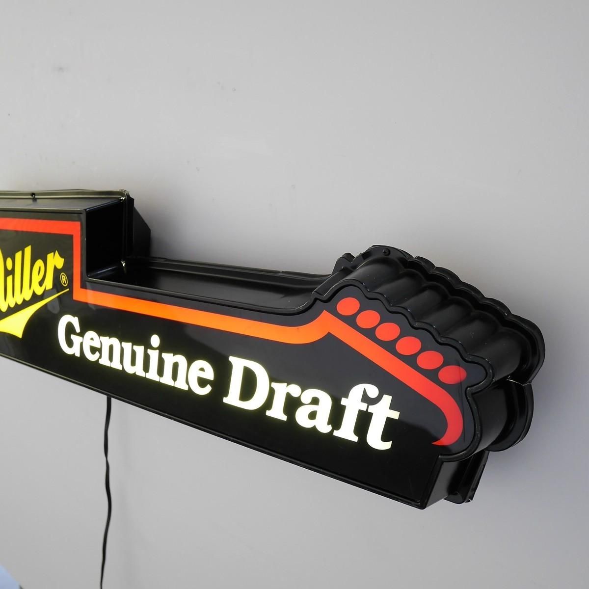 3137 アメリカ ヴィンテージ ライト付きサイン Miller ミラービール
