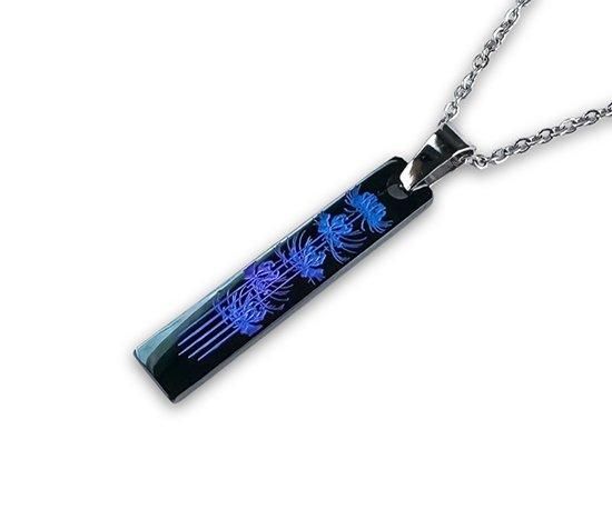Hizm/SK accessory/札形ﾍﾟﾝﾀﾞﾝﾄS 燦然彼岸花 【闇夜色】ﾋﾟｱﾉﾌﾞﾗｯｸ