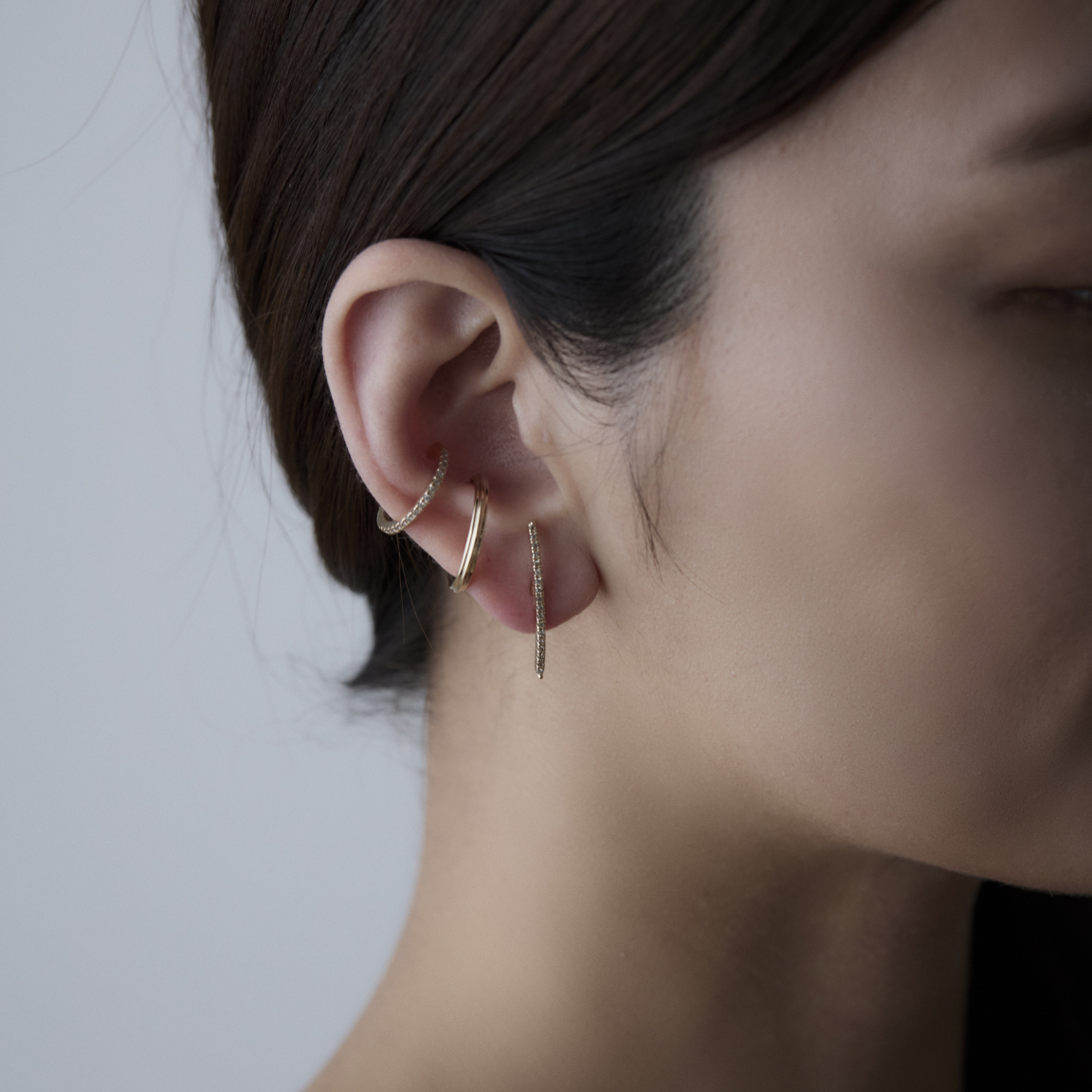 Hirotaka（ヒロタカ) Gossamer Diamond Ear Cuff | ダイヤモンド