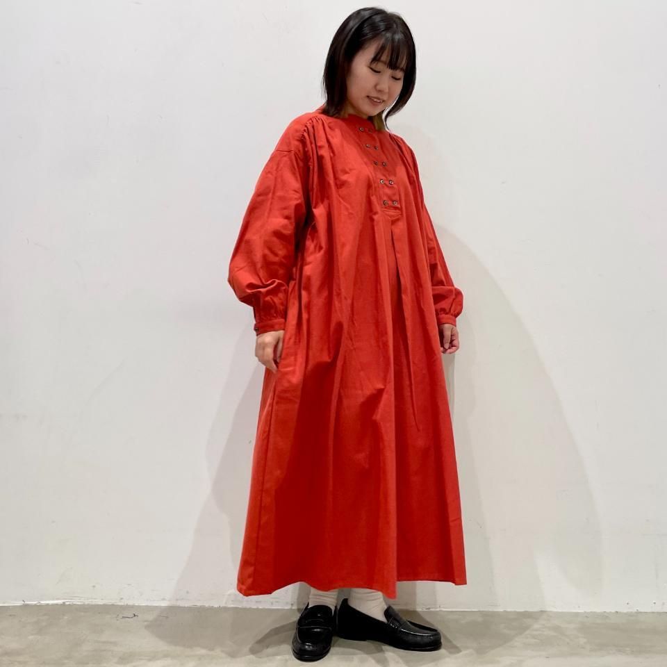 ina - 肩ヨークギャザー フランネルワンピース（244161） - Sheth