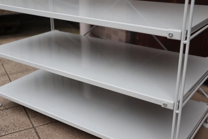 無印良品(MUJI)の人気の4段スチールユニットシェルフです！2人暮らしに
