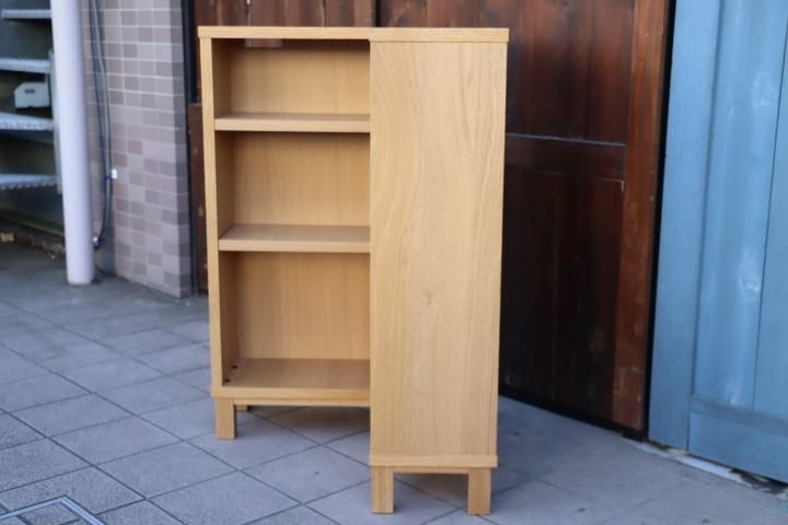 ろ*く様 MUJI 無印良品 本棚 飾り棚 薄型 ② 送料込み オーク材薄型