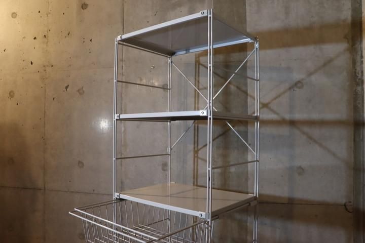 無印良品(MUJI)の人気の4段スチールユニットシェルフ/ワイヤー