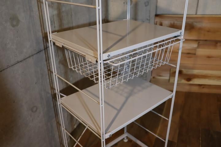 無印良品(MUJI)の人気の4段スチールユニットシェルフ/ワイヤー