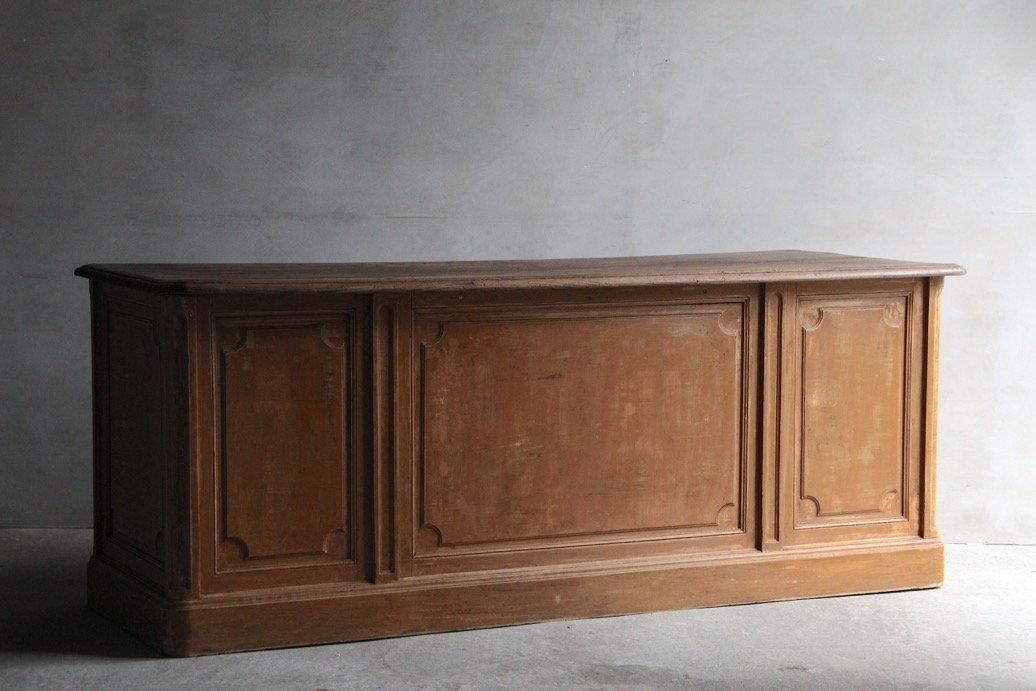 フランスアンティーク 木製カウンターC - L'atelier Brocante