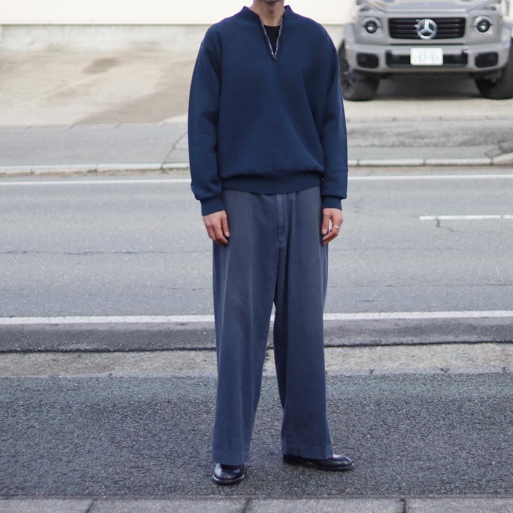 A.PRESSE Vintage Type.4 Chino Trousers(Blue) - DIMPLE