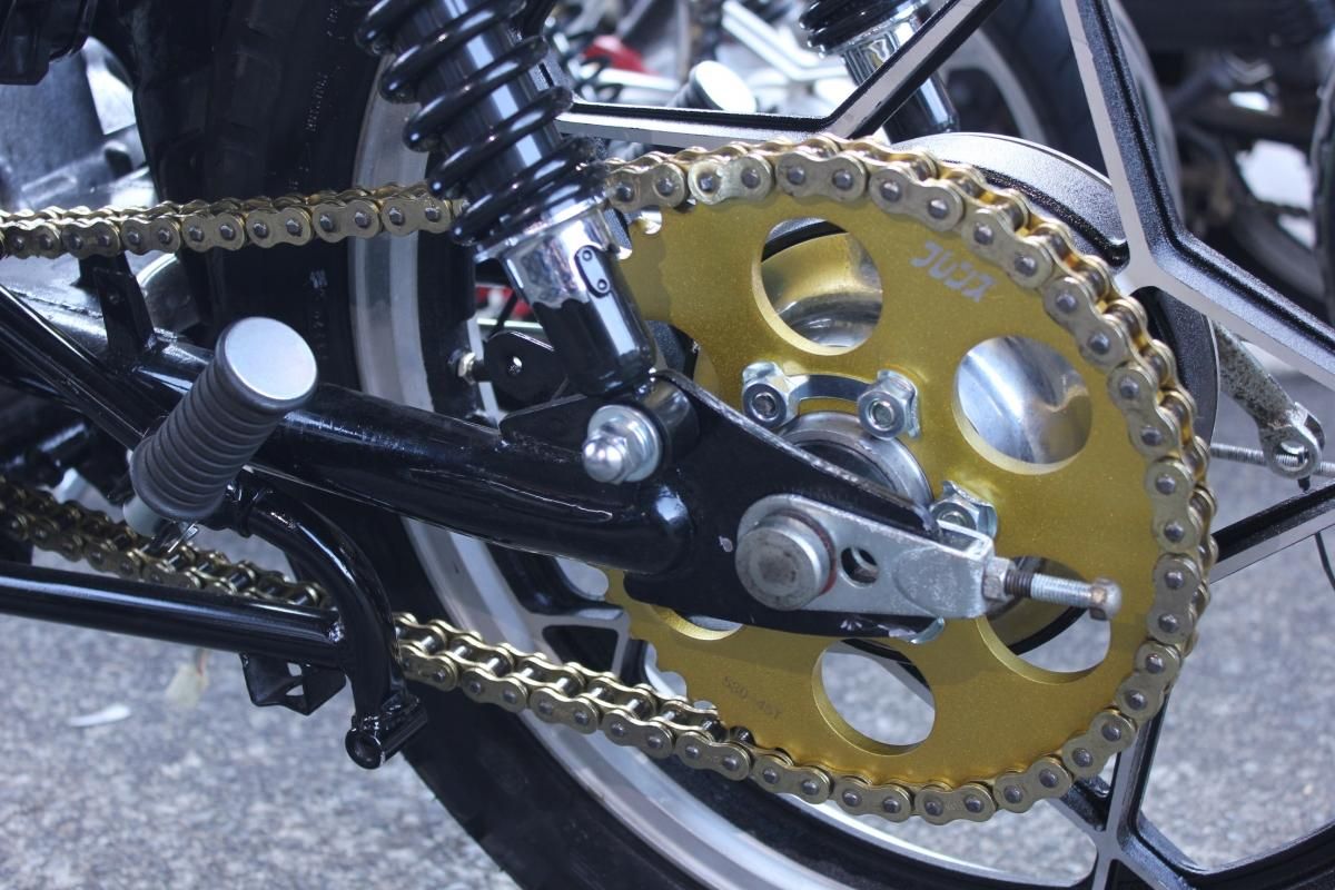 CBX400F ゴールドチェーンゴールドスプロケスプロケ前後