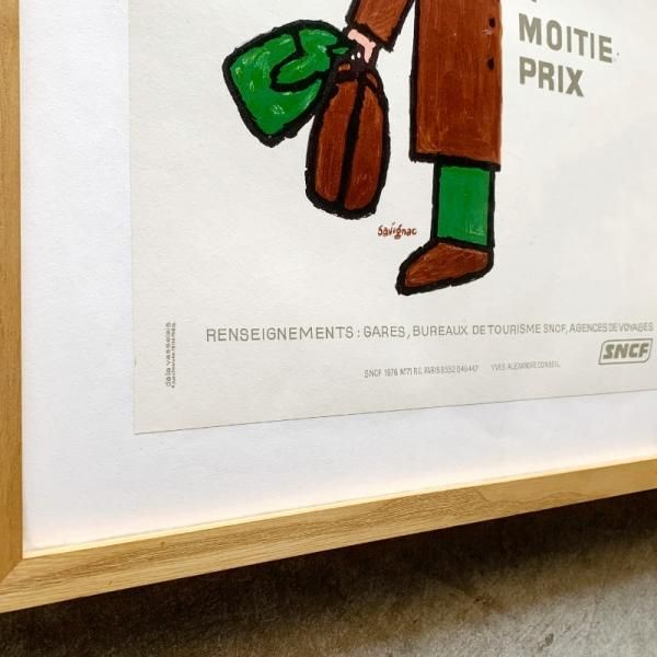 Raymond Savignac Poster / SNCF 1974 - MID-Century MODERN