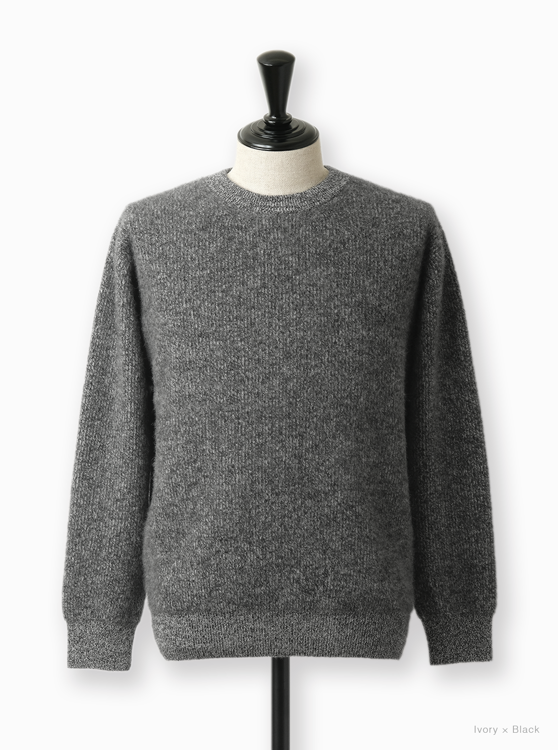 Men CASHMERE FOX CREW NECK - BATONER｜ONLINE STORE
