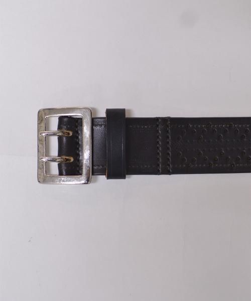 RAGTIME PUNCHING LEATHER DOUBLE PRONG GARRISON BELT 40mm - 【公式