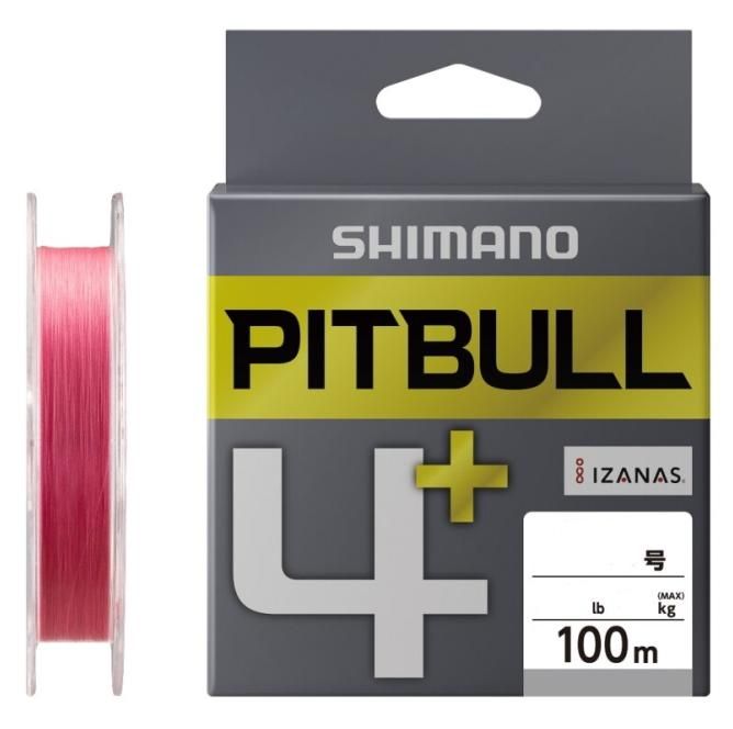 シマノ ピットブル 4+ LD-M44V #トレーサブルピンク 0.2号-100m / PE