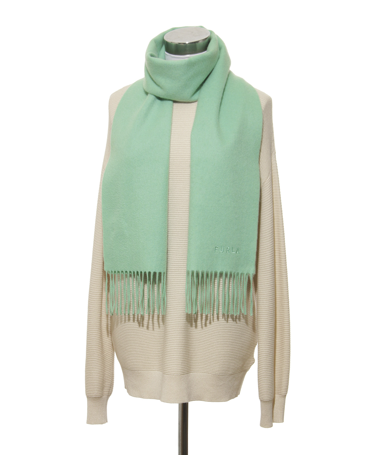 カシミヤ100% 無地マフラー／30cm幅／洗えるカシミヤ(506865673)｜阪急