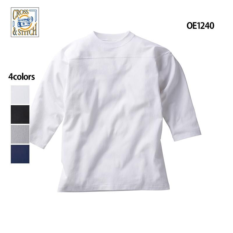 6.2oz オープンエンド フットボールTシャツ(CROSS&STITCH/クロス