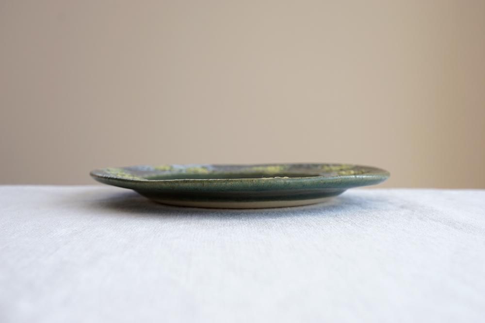 オ2 ミモザの小皿 - 益子焼の小さな窯元「よしざわ窯」- 生活陶器