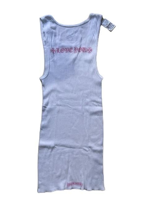 CHROME HEARTSクロムハーツタンクトップ white/pink オンライン限定