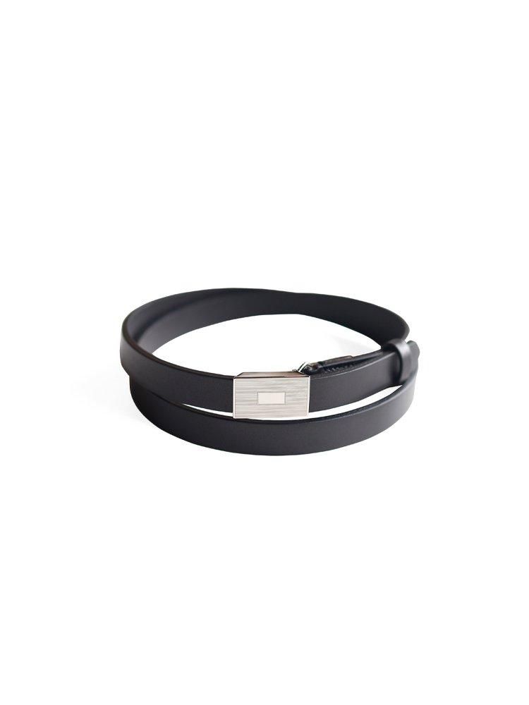 AURALEE / SLIDE BUCKLE BELT (BLACK) - TROUPE ONLINE SHOP - COMOLI