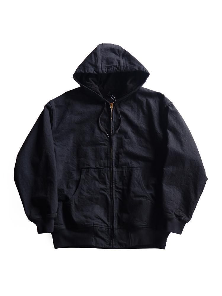 COMOLI / ブラックデニムジップパーカ (BLACK) - TROUPE ONLINE SHOP