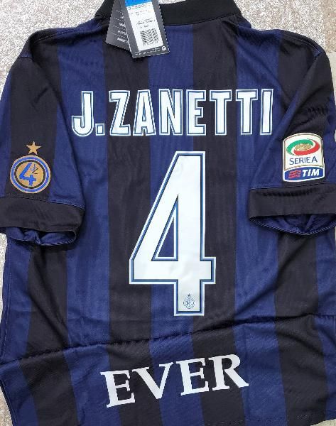 インテル（H） 13/14 J,サネッティ＃4 引退試合、金刺繍＆パッチ