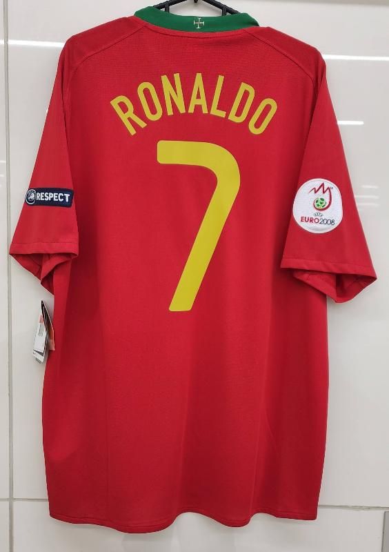 ポルトガル代表 17 XL クアレスマ EURO2008 パッチ、タグ付き UEFA