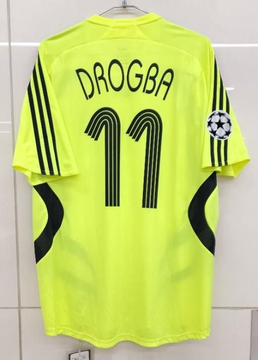 チェルシー（A) 07/08 UEFA CL用 ドログバ＃11 + CLパッチ付き！