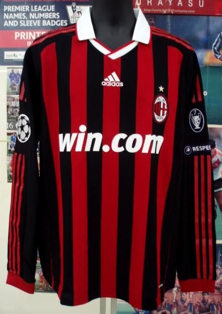 ACミラン（H）09/10選手支給長袖CL用win comロナウジーニョ