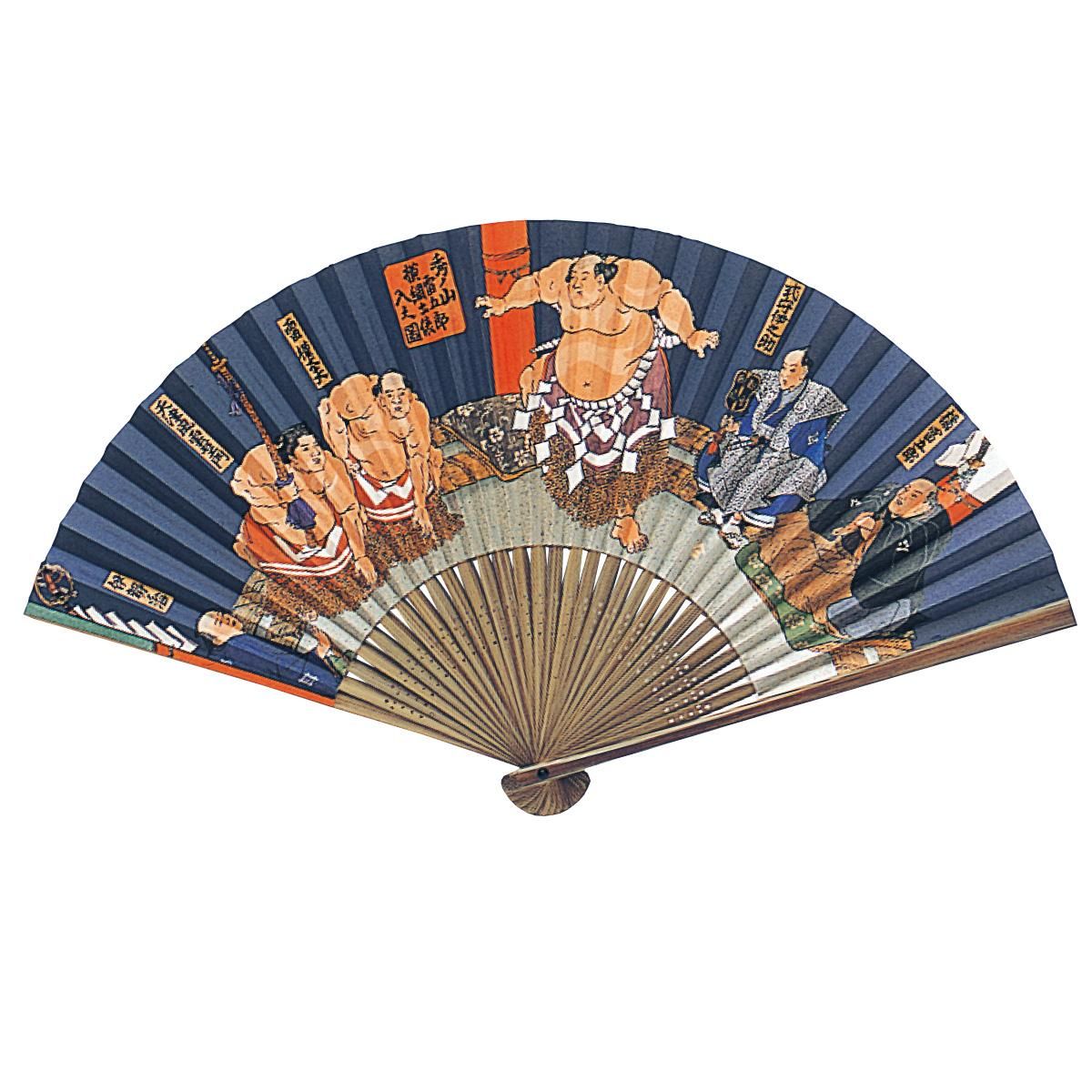 相撲【紳士紙扇子】 - 京扇子の老舗｜ギフト 扇子の山二｜京都・五条烏丸