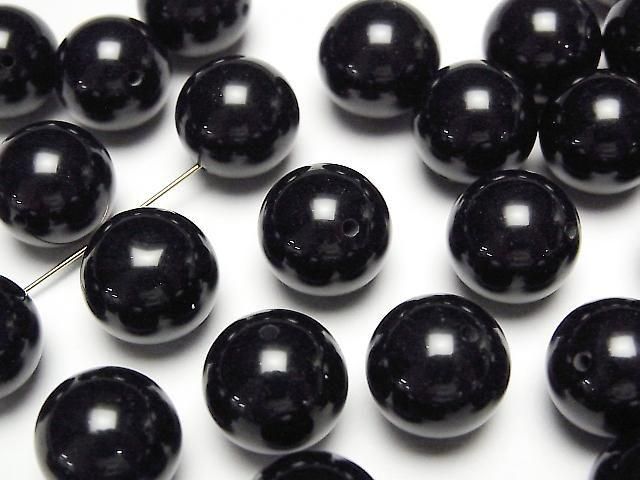 オニキス 片穴ラウンド12mm 5粒｜天然石ビーズの卸問屋・通販ケンケン