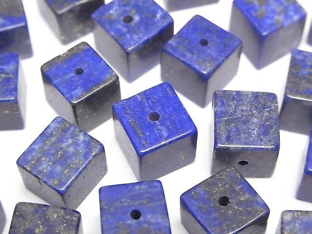 ラピスラズリ（産地・アフガニスタン） キューブ6×6×6mm 4粒｜天然石