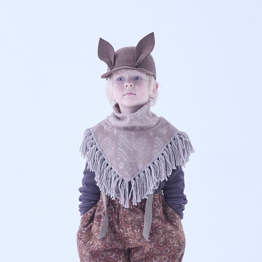 eLfinFolk うさぎ耳キャップ / Bunny Wool Cap brown - cuccu