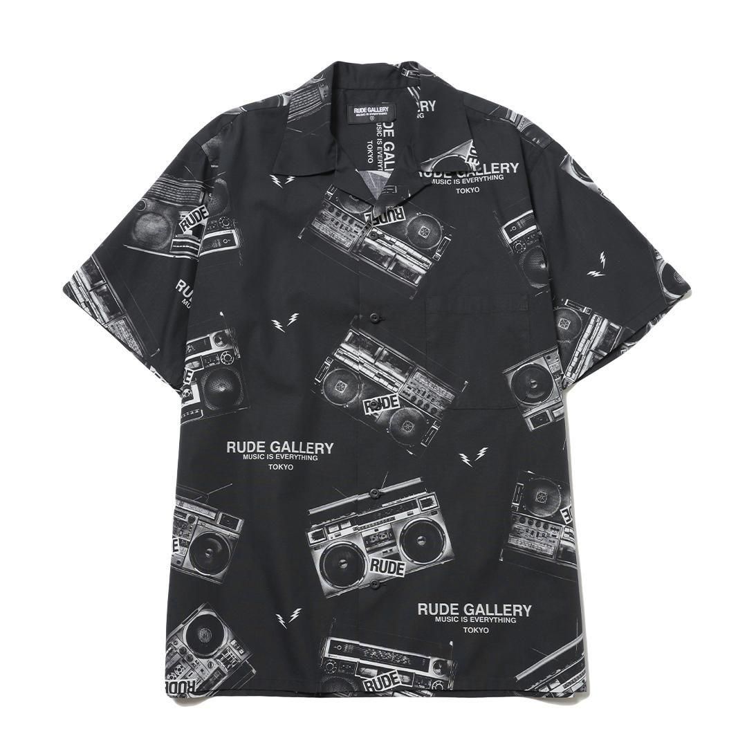 RUDE GALLERY ALOHA SHIRT | ブラック - MESSAROUND