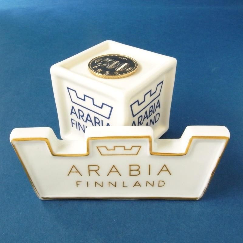 ARABIA/アラビア｜ARABIA FINNLAND｜ディーラーサイン（小/金）｜王冠