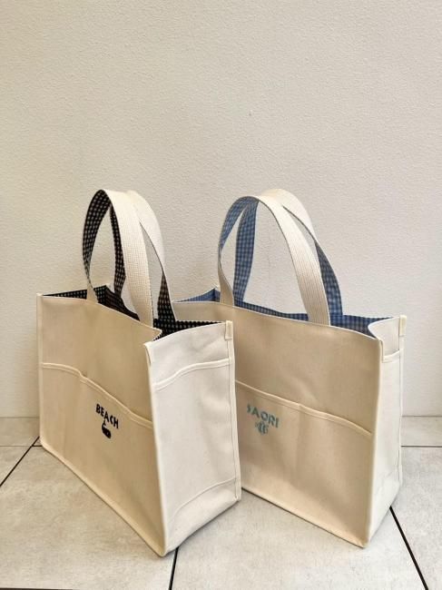 予約販売】reversible tote bag【2色展開】※ご注文より2週間程で発送