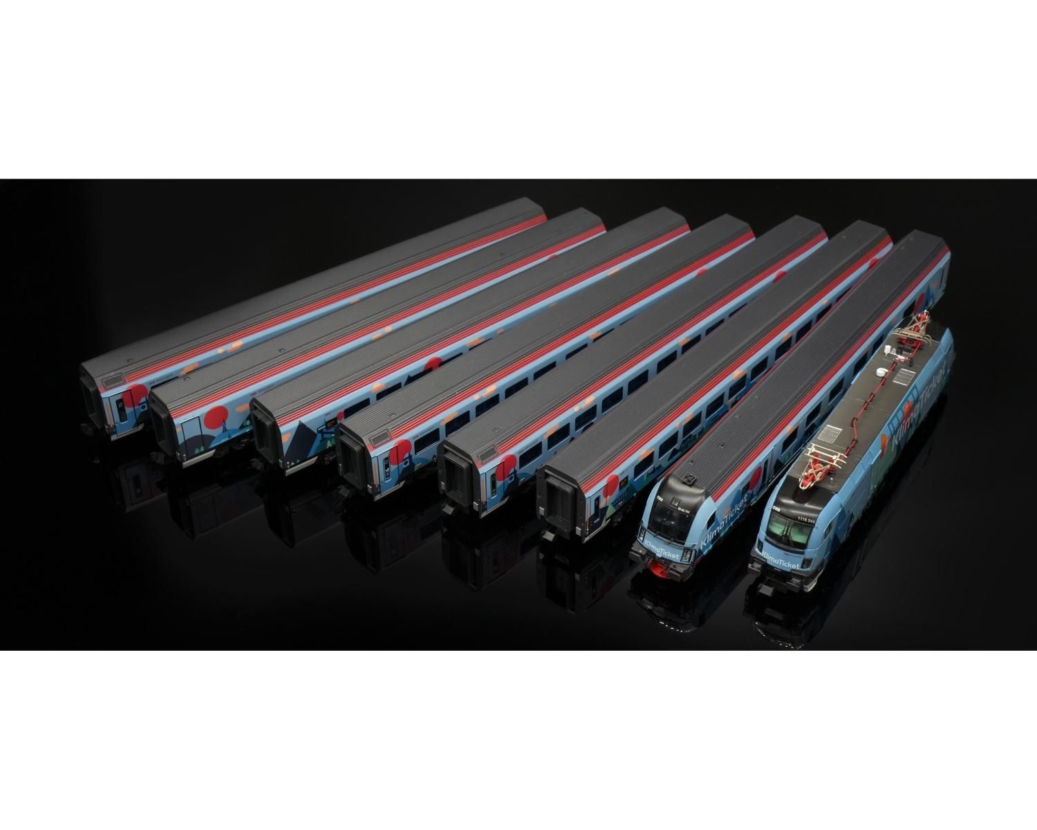 ホビートレイン(Hobbytrain) N Railjet/Klimaticket 8両セット H25226S