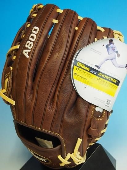 ○Wilson ウィルソン A800○硬式 外野手用○左投 野球グローブ○刺繍
